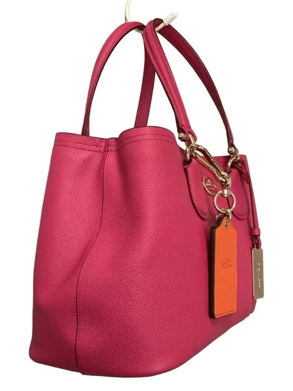 COACH Small Kit Carryall 34563 Pink Leather Tote Bag